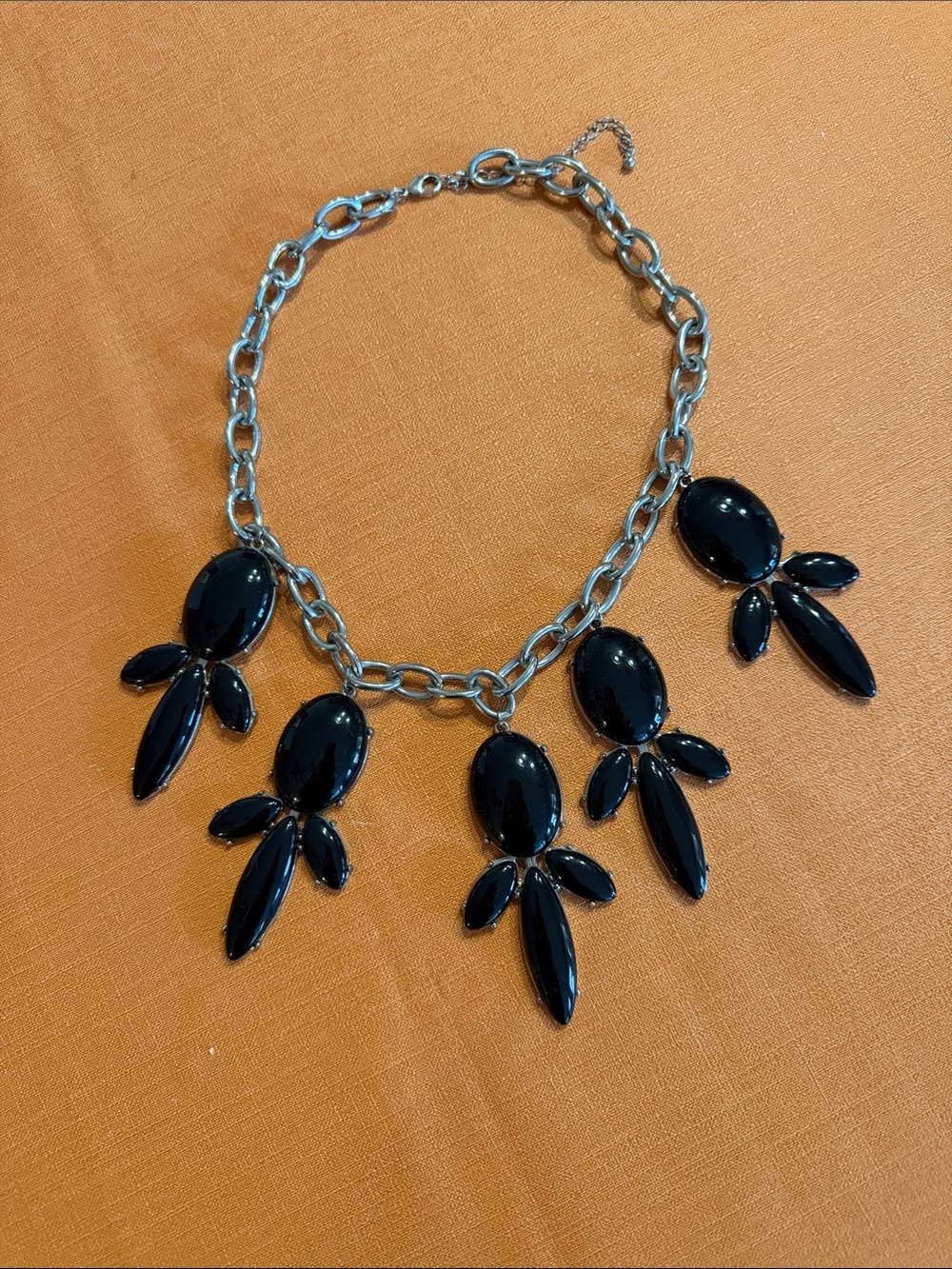 Black Statement Bib Necklace - Women Jewelry